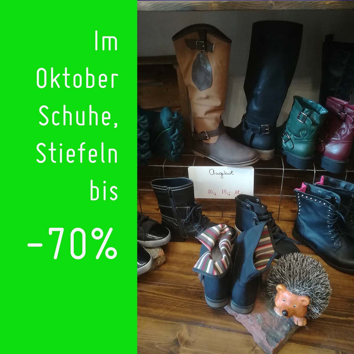 Oktober Schuhe Aktion