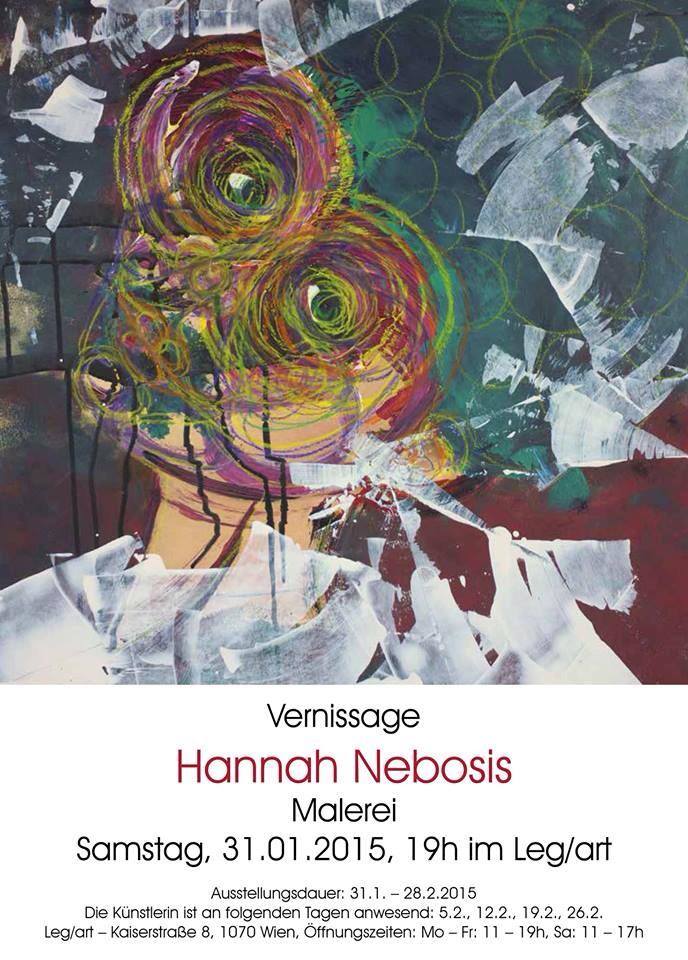 Hannah Nebosis Vernissage bei Legart, 2015